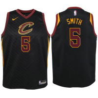 Youth Cleveland Cavaliers #5 JR Smith Black Statement Jersey