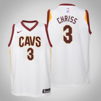 Youth Cleveland Cavaliers #3 Marquese Chriss White Association Jersey