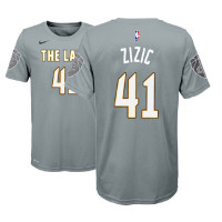 Youth Cleveland Cavaliers #41 Ante Zizic Gray City T-Shirt