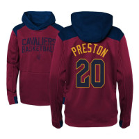 Youth Cleveland Cavaliers #20 Billy Preston Maroon Outerstuff Off The Court Hoodie