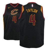 Youth Cleveland Cavaliers #4 Isaiah Taylor Black Statement Jersey