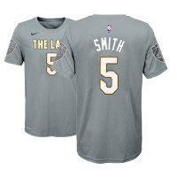 Youth Cleveland Cavaliers #5 J.R. Smith Gray City T-Shirt