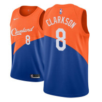 Youth Cleveland Cavaliers #8 Jordan Clarkson Blue City Jersey