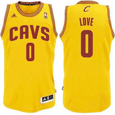 Cleveland Cavaliers Jersey Youth Medium Yellow Adidas Kevin Love NBA Cavs  Kids 0