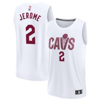 Youth Cleveland Cavaliers #2 Ty Jerome Fast Break Replica Association Edition White Edition Jersey